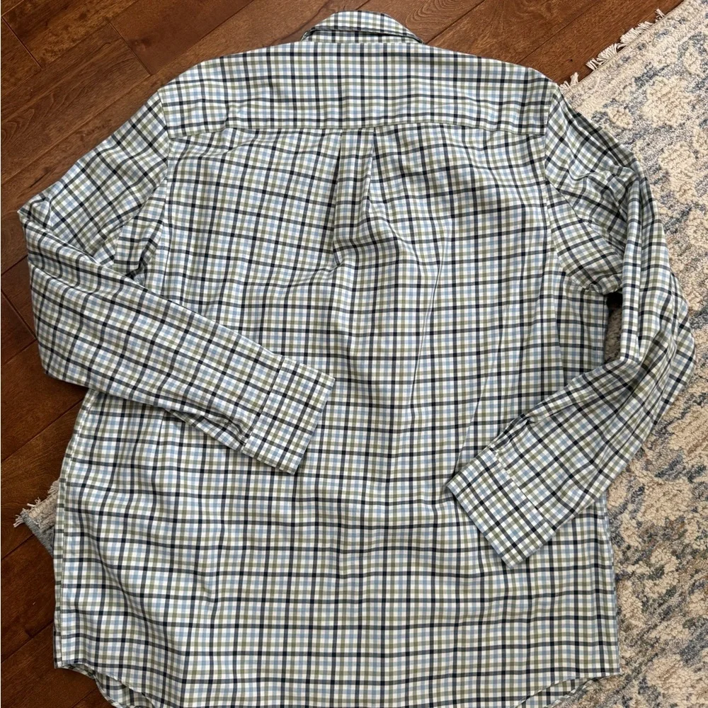 Duluth Trading Co Men's Checkered Shirt - Blue and Black - Picture 3 of 3
